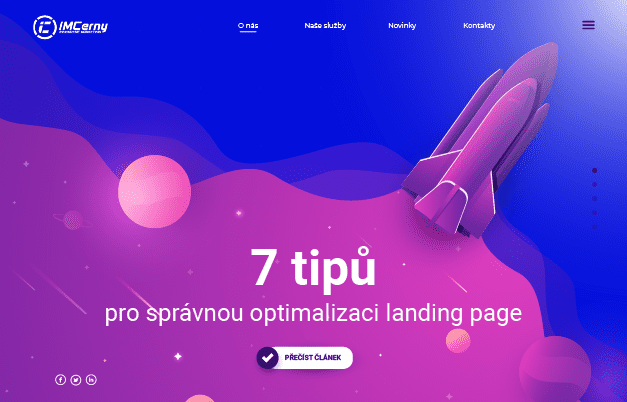 Blog landing page optimalizace